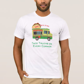 T-shirt Camions de taco sur chaque coin : Hillary 2016