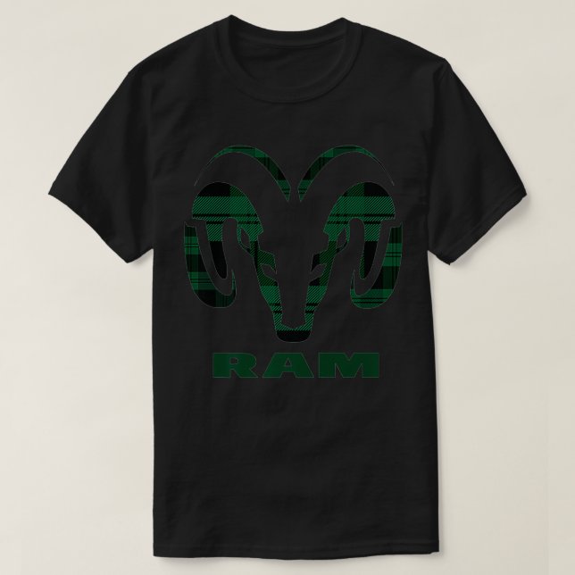 T-shirt Camions Mens Ram Plaid Logo Premium  (Design devant)