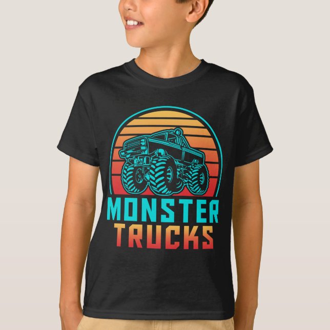 T-shirt Camions Monster Vintages rétro (Devant)