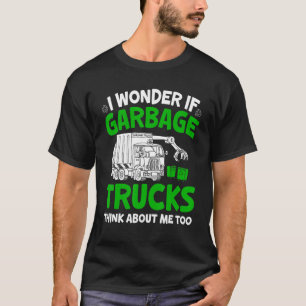 T-shirt Camions-poubelles Camion-poubelle Pour Enfants Gar