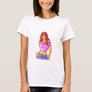 T-shirt Camisa de chica de verano