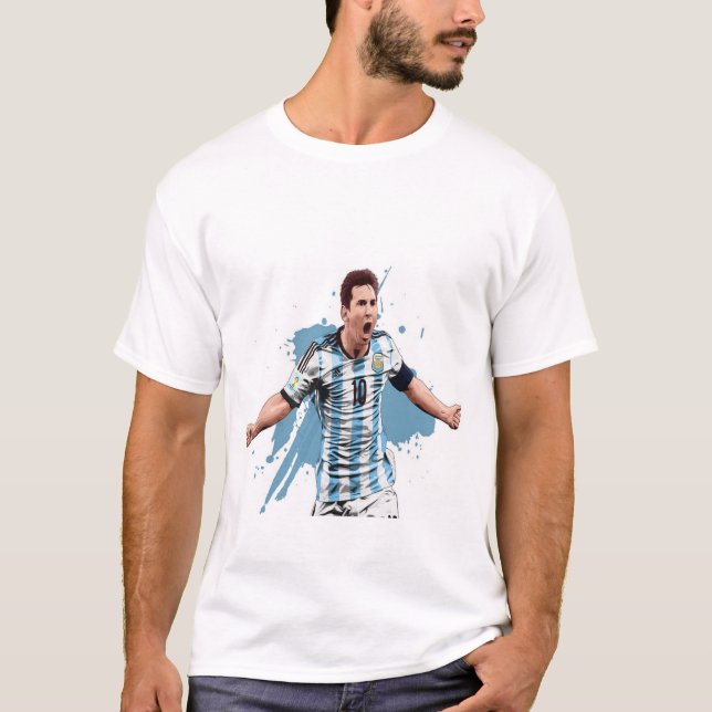 T-SHIRT CAMISA DE MESSI (Devant)