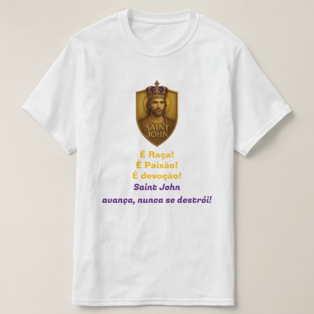 T-shirt Camisa de Torcedor - Saint John FC. (Design devant)