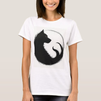 T-shirt Camisa feminina lobo design 