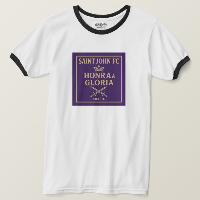 T-shirt Camisa Honra & Glória Saint John FC. (Design devant)
