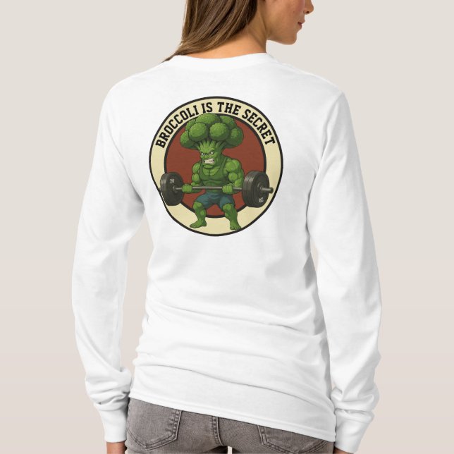 T-shirt Camiseta Adulto Broccoli is the Secret - Back (Dos)