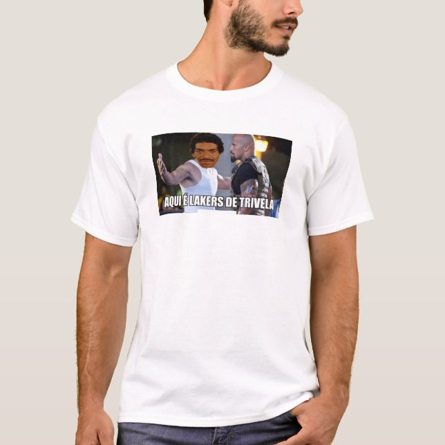 T-shirt camiseta aqui é lakers de trivela (Devant)