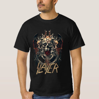 T-shirt Camiseta banda Slayer estampa caveira