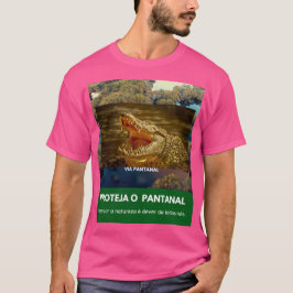 T-shirt Camiseta Básica Masculina Escura Via Pantanal 