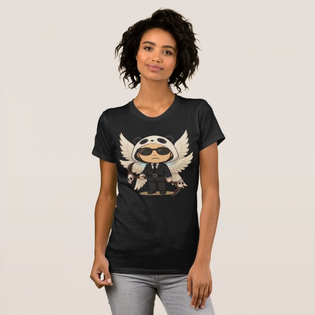 T-shirt Camiseta Bella+Canvas Anjo Sombrio do Equilíbrio (Devant entier)
