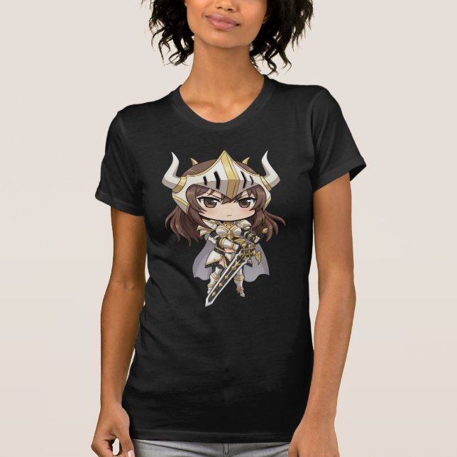 T-shirt Camiseta Bella+Canvas Cavaleiro Chibi [F] (Devant)
