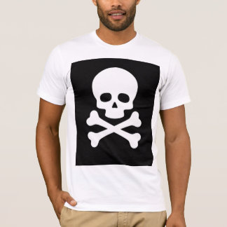 T-shirt Camiseta Bella+Canvas Caveira e Ossos Minimalista