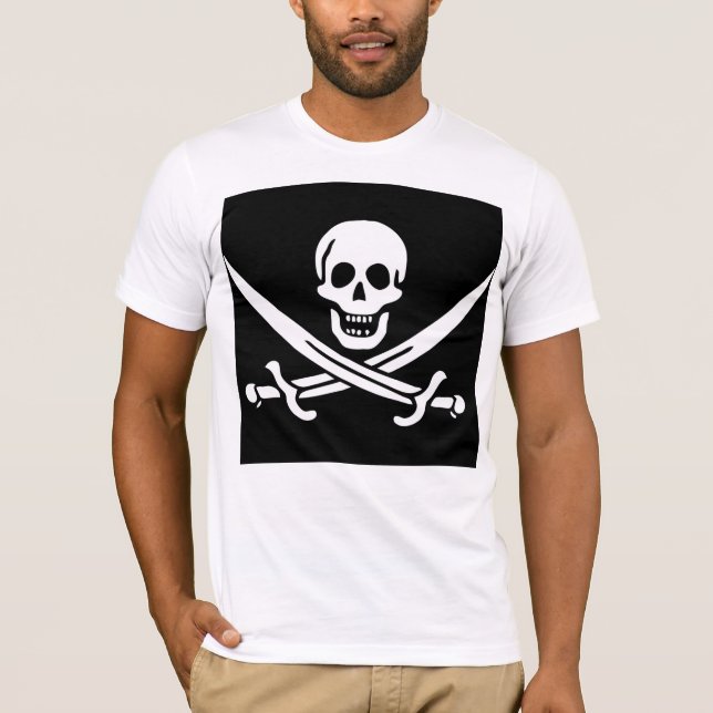 T-shirt Camiseta Bella+Canvas Jolly Roger (Devant)