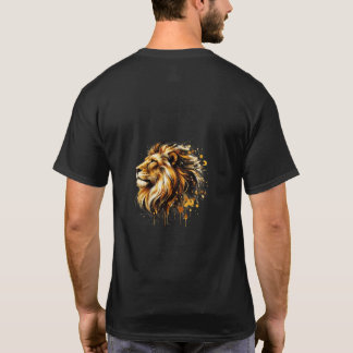 T-shirt Camiseta con animales efecto pintura 