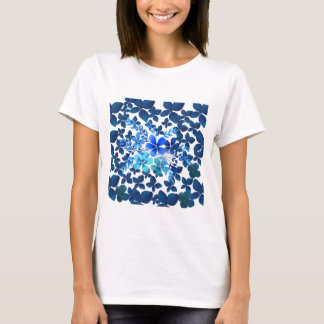 T-shirt Camiseta CON FLORES BLUE
