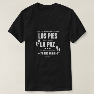 T-shirt Camiseta con mensaje de luz, negra,bienaventurados