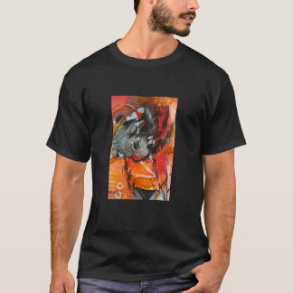 T-shirt camiseta con pintura abstracta moderna
