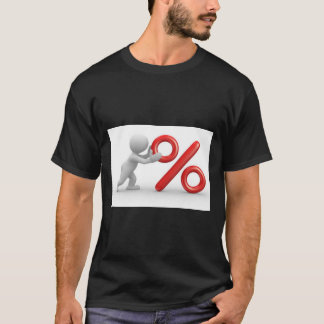 T-shirt Camiseta con símbolo de porcentaje 