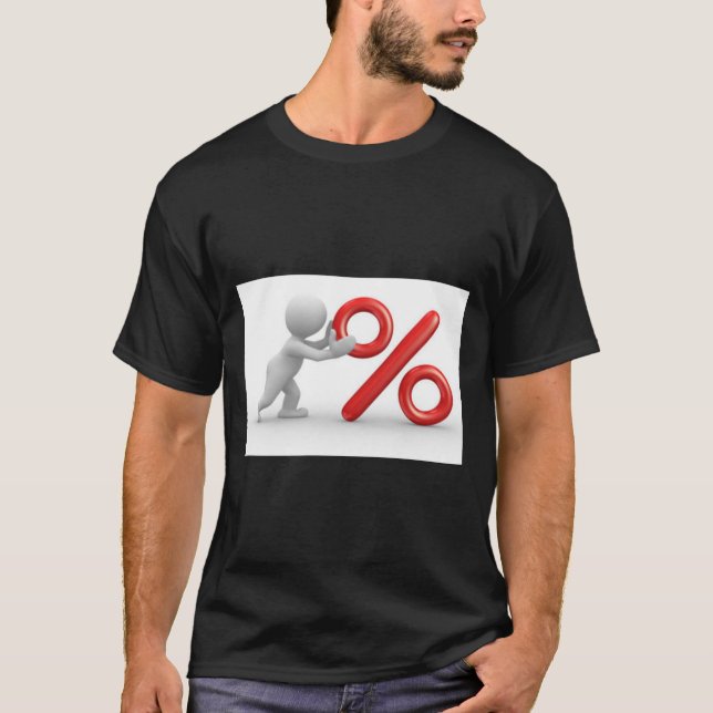 T-shirt Camiseta con símbolo de porcentaje  (Devant)