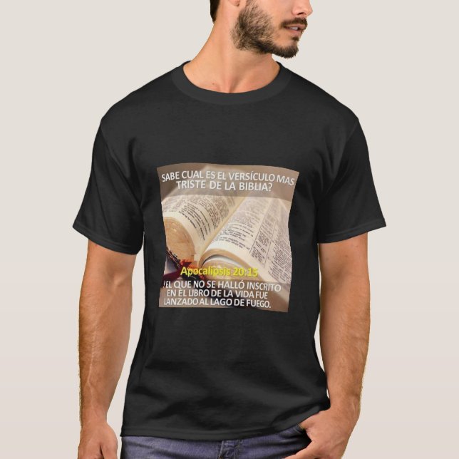 T-shirt Camiseta cristiana camiseta con versiculos (Devant)