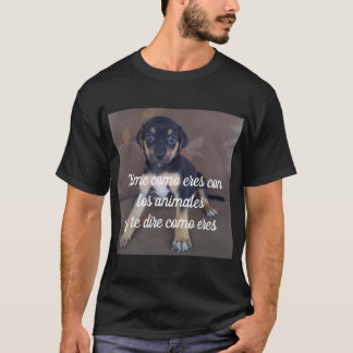 T-shirt Camiseta Dime como eres con los animaux