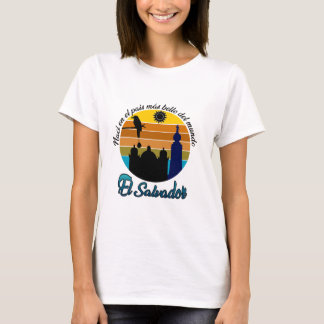 T-SHIRT CAMISETA ESTAMPADA EL PAIS MAS BELLO EL SALVADOR