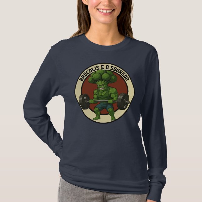 T-shirt Camiseta Fem. Brócolis é o Segredo - Front (Devant)