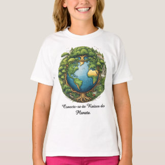T-shirt Camiseta Fem Juvenil Básica Raízes do Mundo-1