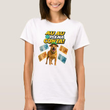 Camiseta Feminina AU AU PIX NA CONTA