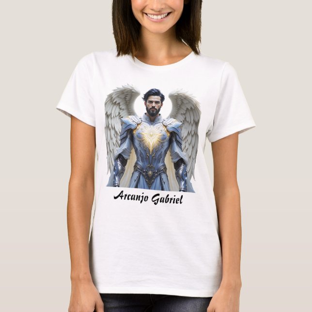 T-shirt Camiseta Feminina Básica Arcanjo Gabriel (Devant)