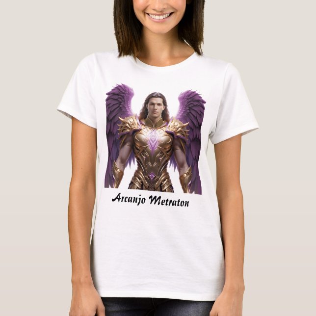 T-shirt Camiseta Feminina Básica Arcanjo Metatron (Devant)
