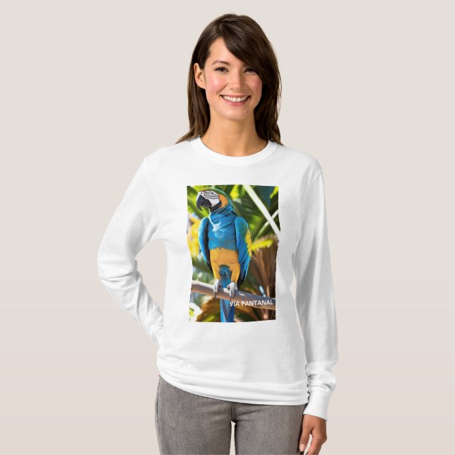 T-shirt Camiseta Feminina Básica de Mangas Longas (Devant entier)