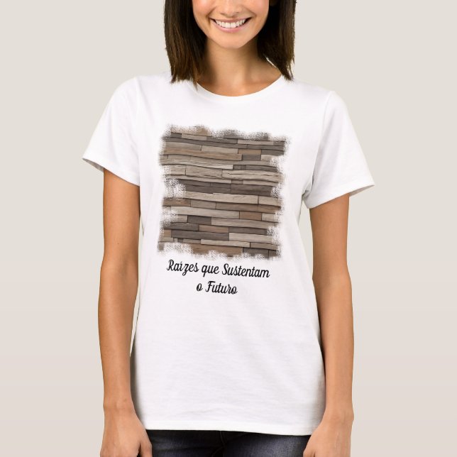 T-shirt Camiseta Feminina Básica Madeira Viva (Devant)