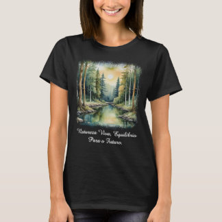 T-shirt Camiseta Feminina Básica Reflexos da Terra-1