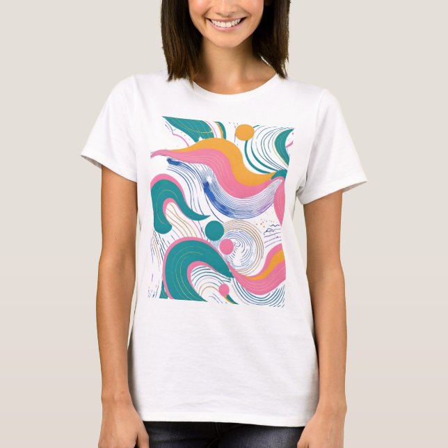 T-shirt Camiseta Feminina Básica Retrô-7 (Devant)