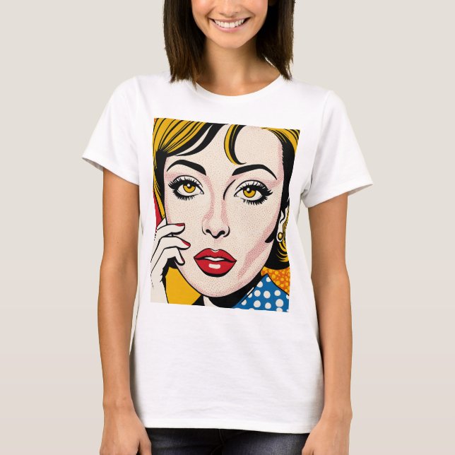 T-shirt Camiseta Feminina Básica Retrô-9 (Devant)