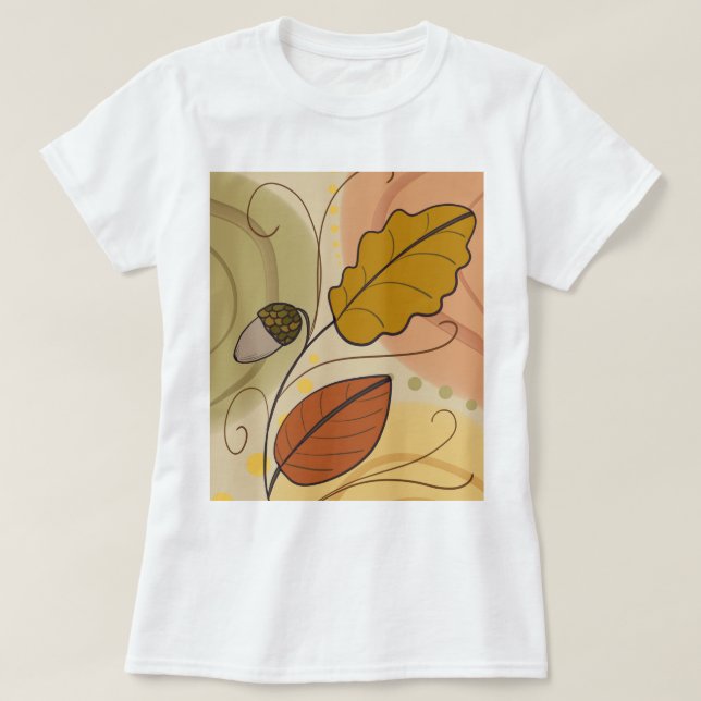 T-shirt Camiseta folhas do vento de outono (Design devant)