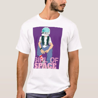 T-shirt camiseta girl on of space