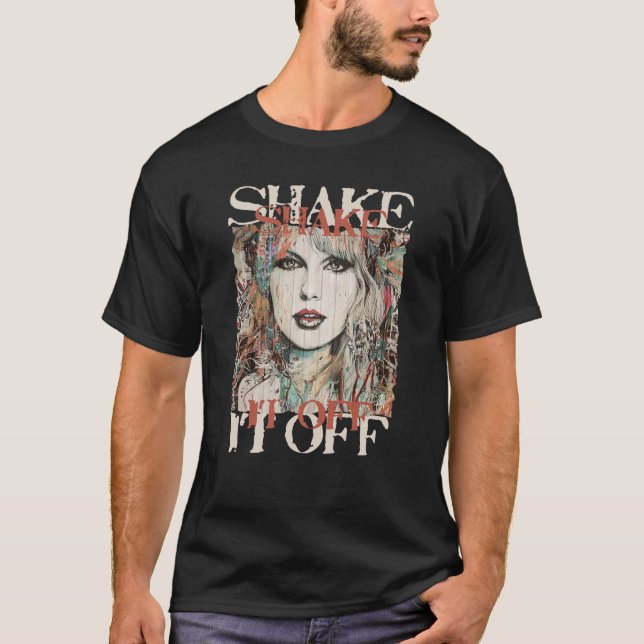 T-shirt Camiseta Graffiti Shake it off (Devant)