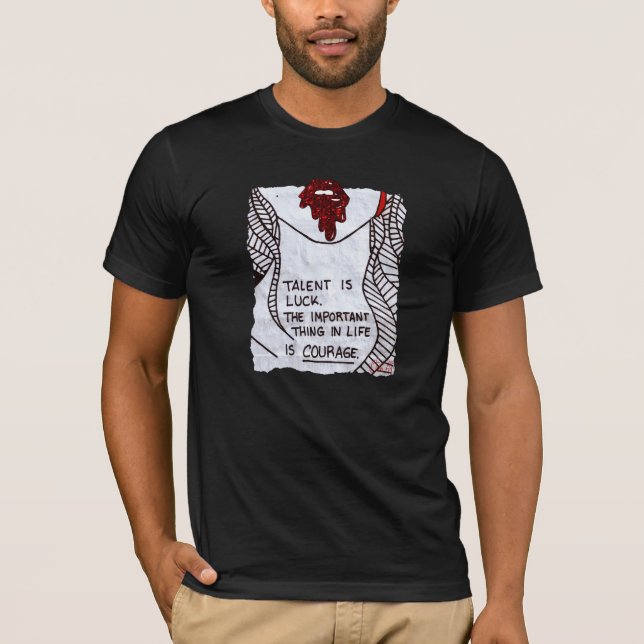 T-shirt Camiseta Graffiti Talent is luck (Devant)