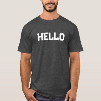 T-shirt Camiseta hello