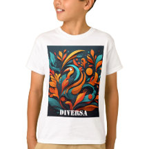 Camiseta Infantil Arte Simbólico de Naturaleza
