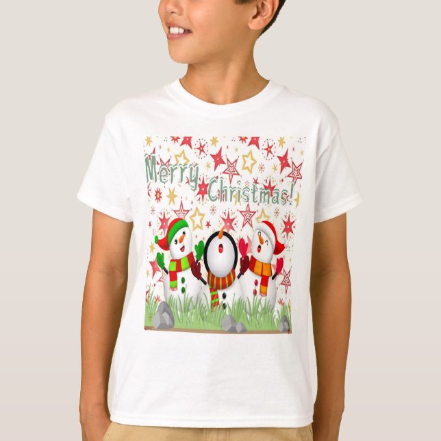 T-shirt Camiseta Infantil Básica-Natal (Devant)