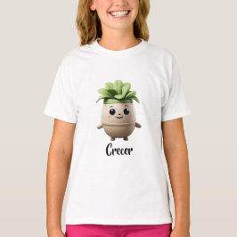 T-shirt Camiseta Infantil Pipo Crecer – Diseño Tierno