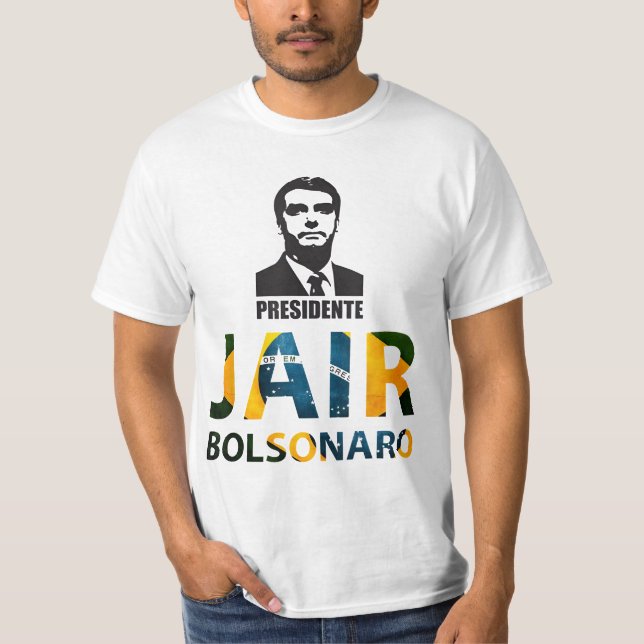 T-shirt Camiseta Jair Bolsonaro 2022 para Presidente (Devant)
