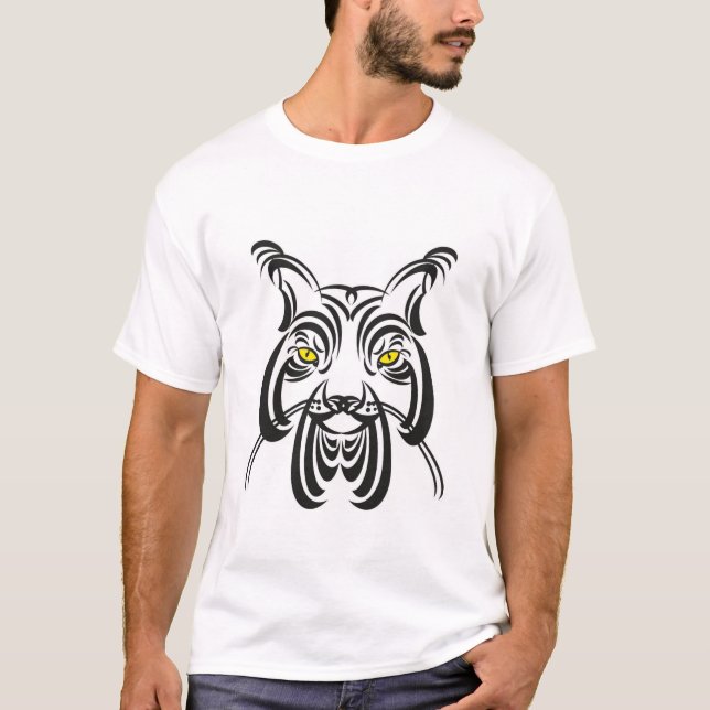 T-shirt Camiseta Lince Tribal (Devant)