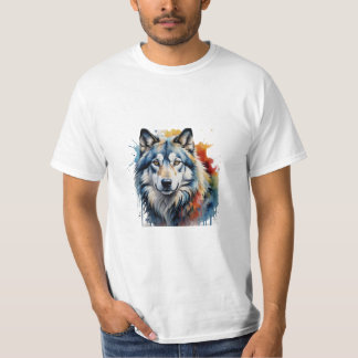 T-shirt  camiseta   lobo animal,forte
