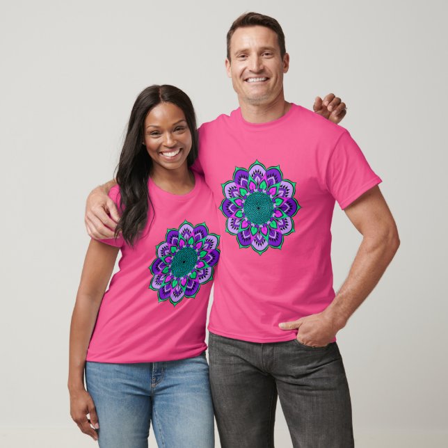 T-shirt Camiseta Mandala da Descoberta (Unisexe)
