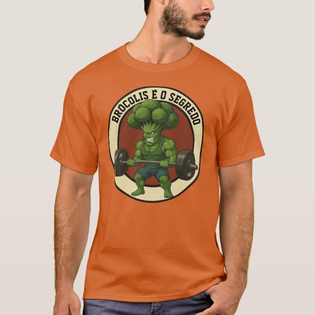 T-shirt Camiseta Masc. Brócolis é o Segredo - Front (Devant)
