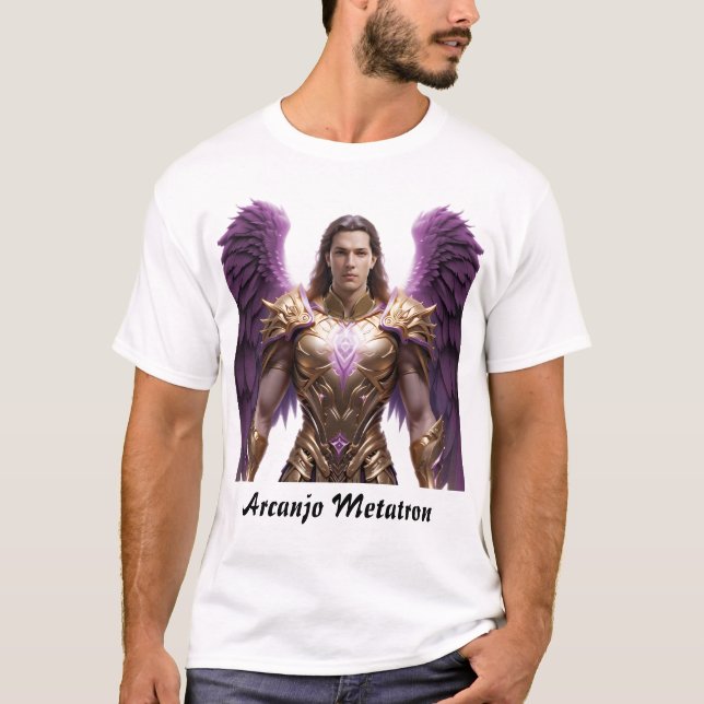 T-shirt Camiseta Masculina Básica Arcanjo Metatron (Devant)